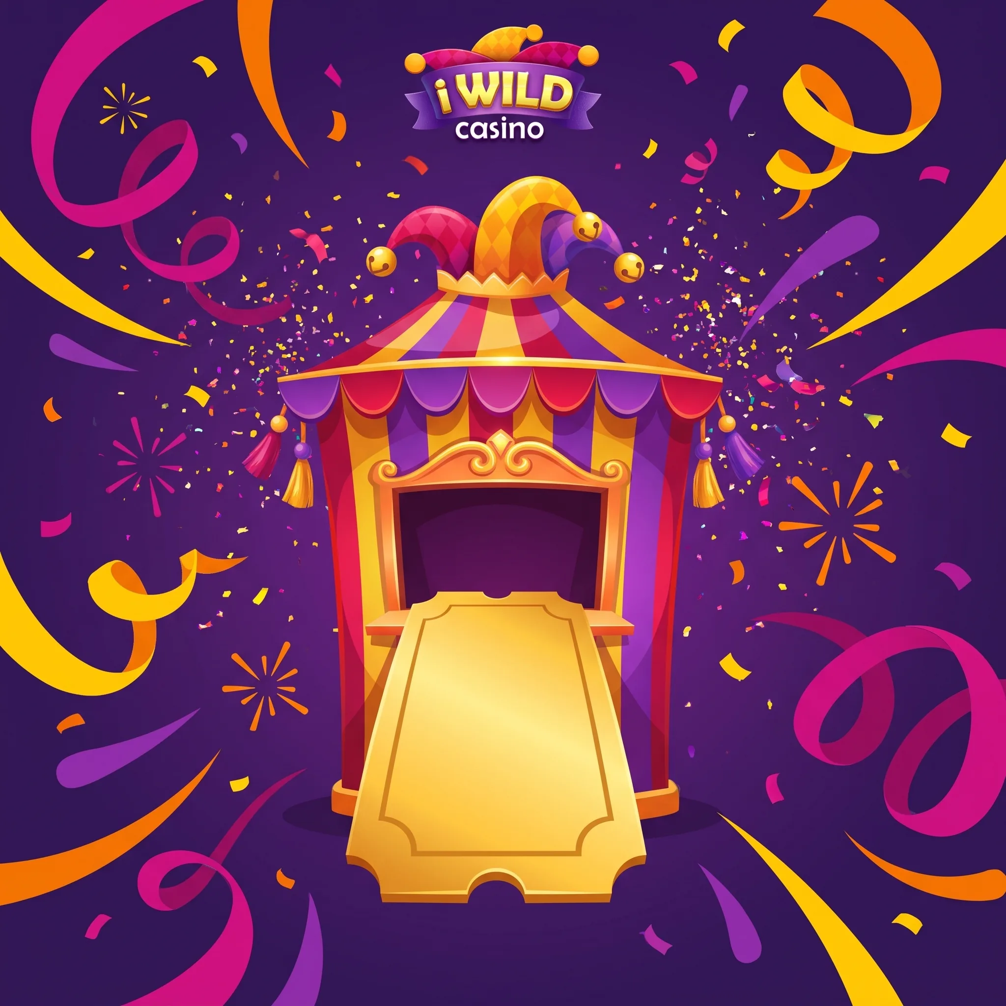 Karnevalsmotiv zum Einstieg bei iWild Casino
